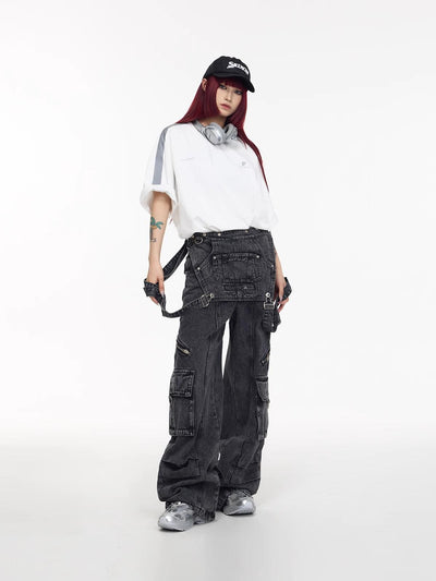 Pantalones Vaqueros Estilo Vintage Americano con Costuras de Diseño - Image 39