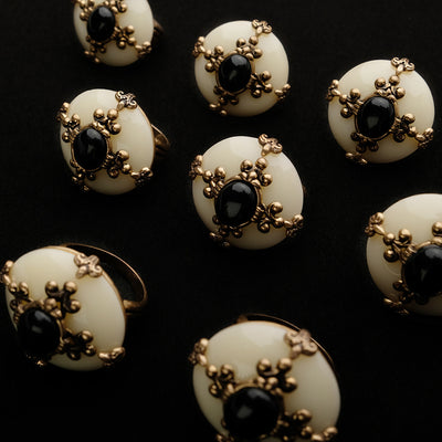 Anillo Vintage de Ágata Natural con Abeja para Hombre y Mujer - Image 33