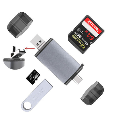 Lector de Tarjetas Universal Multifunción para Computadora y Teléfono