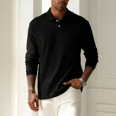 Camisa Casual de Manga Larga Botones Solapa - Versátil y Elegante