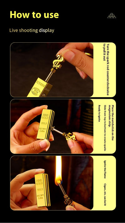 Llavero Multifuncional Gold Bar Pequeño - Metal Resistente Todo en Uno - Image 23