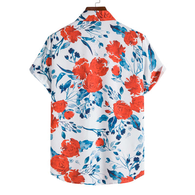 Camisa Casual de Solapa con Estampado Floral - Image 4