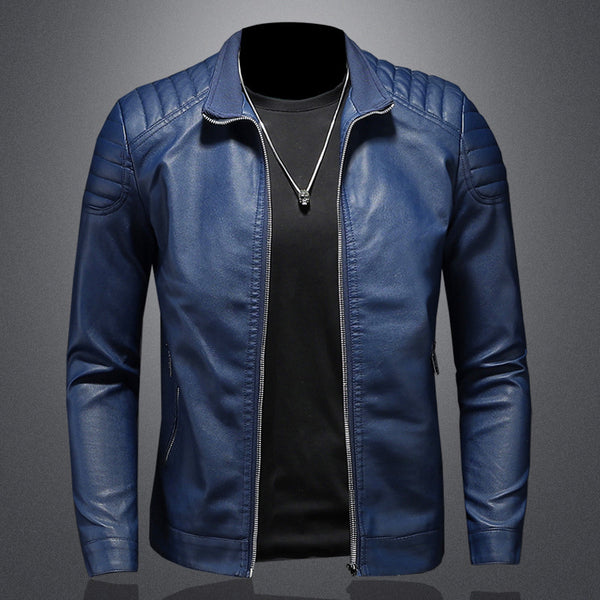 Chaqueta de Cuero para Motociclista - Corte Delgado