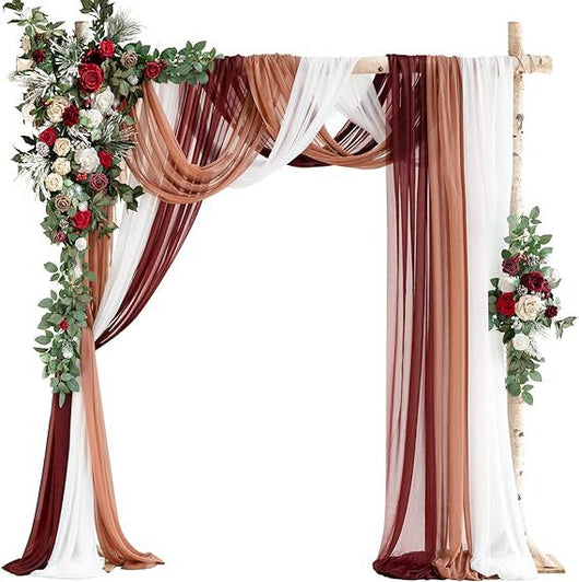 Arco de Bodas con Decoraciones Florales Colgantes - Image 14