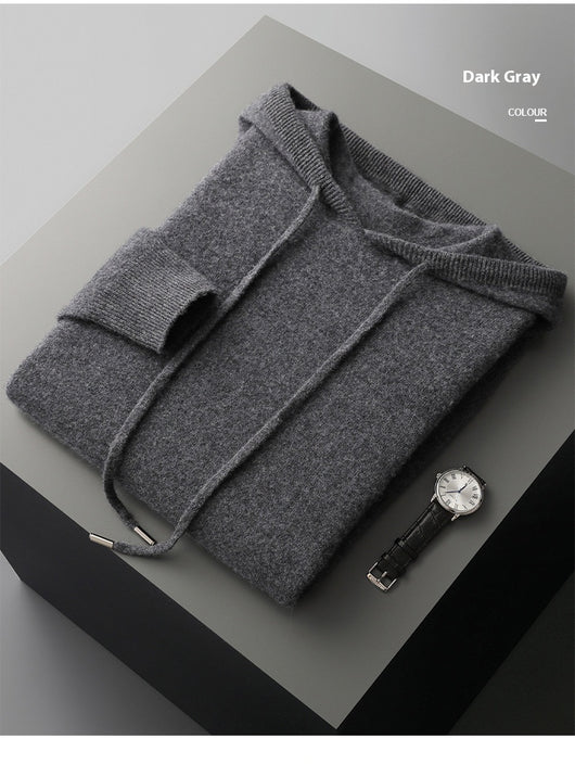 Conjunto de Sudadera con Capucha y Pantalón Tejido de Color Liso para Hombre - Image 27