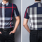 Unisex Short Sleeve Plaid Business Casual Shirt