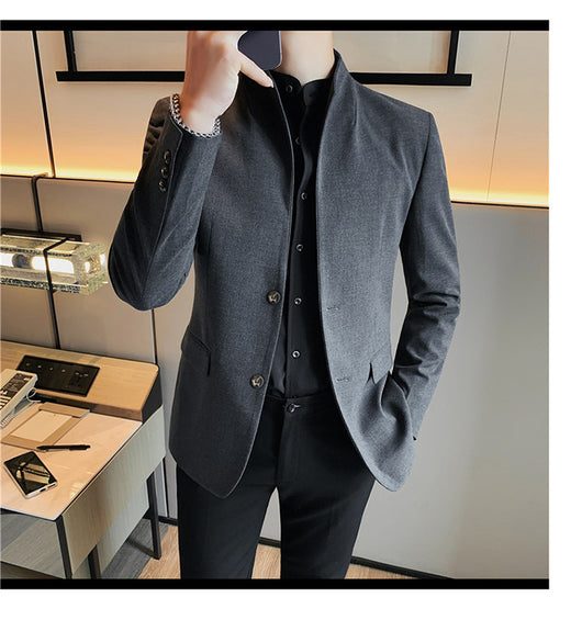 Blazer Slim Fit Ruoshuai para Hombre - Chaqueta Casual de Otoño - Image 31