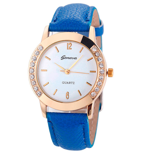 Reloj para Mujer con Diamantes Bilateral Estilo Casual Ginebra - Image 3