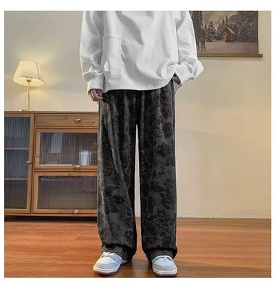 Pantalones de Pana Vintage Pierna Ancha Hombre - Estilo Retro Moderno - Image 11