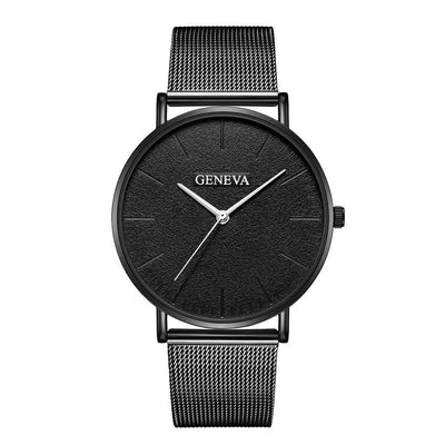 Reloj de Acero Inoxidable Geneva para Hombre con Malla Metálica - Image 20