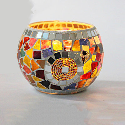 Portavelas de Vidrio Mosaico - Image 4