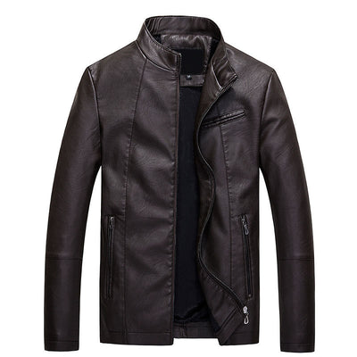 Chaqueta de Cuero Sintético PU para Hombre