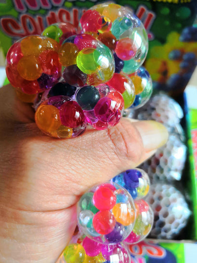 Pelota de Malla Multicolor Antiestrés Uva para Apretar - Image 11