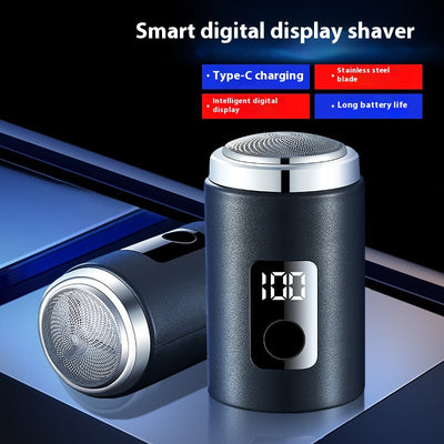 Afeitadora Eléctrica Portátil para Hombre con Pantalla de Carga