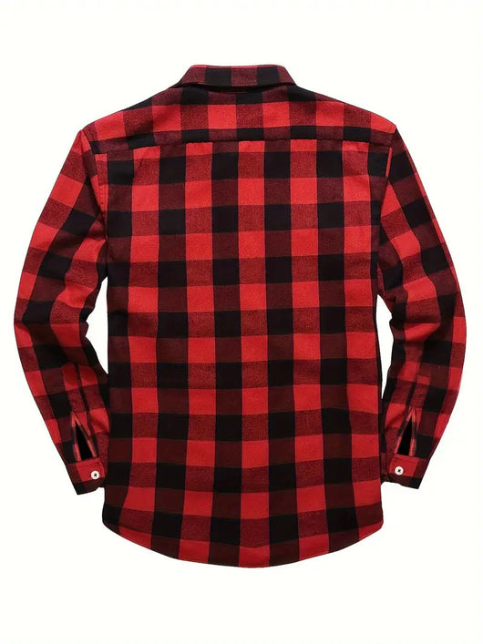 Camisa de Franela a Cuadros para Hombre - Uso Todo el Año - Image 31