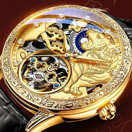 Reloj Mecánico Automático para Hombre con Relieve Estéreo Resistente al Agua - Image 8