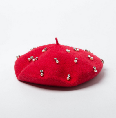 Boina de Lana con Strass Elegante - Image 6