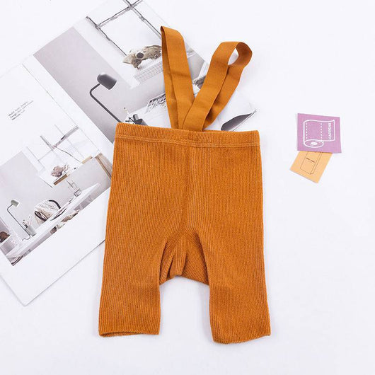 Pantalón Corto Bebé Cintura Alta con Tirantes Ajustables - Image 9