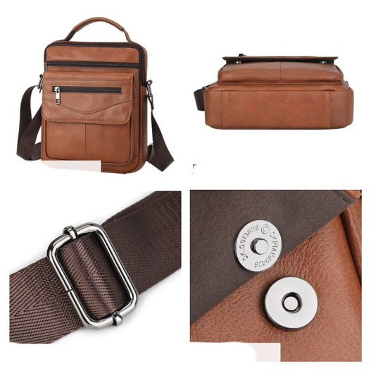 Bolso de Hombro para Hombre en Cuero Genuino Premium - Image 3