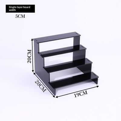Estantería de Almacenamiento Acrílico Negro - Ensamblaje sin Herramientas - Image 7