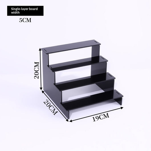 Estantería de Almacenamiento Acrílico Negro - Ensamblaje sin Herramientas - Image 7