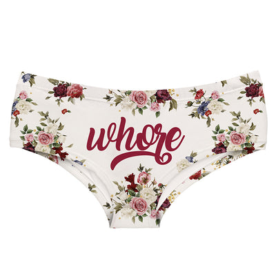 Ropa Interior Femenina Estilo Vintage Floral Francés - Pack Medio Cintura Alta Elástica Melocotón - Image 2