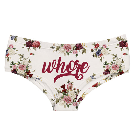 Ropa Interior Femenina Estilo Vintage Floral Francés - Pack Medio Cintura Alta Elástica Melocotón - Image 2