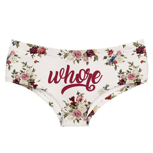 Ropa Interior Femenina Estilo Vintage Floral Francés - Pack Medio Cintura Alta Elástica Melocotón