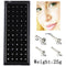 Set de 60 Piercing Nasal de Acero Inoxidable con Diamantes