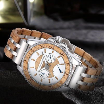 Reloj Deportivo para Hombre con Diseño de Madera y Mecanismo de Precisión - Image 19
