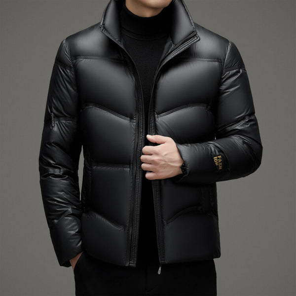 Abrigo Acolchado para Hombre Invierno - Chaqueta Térmica con Cuello Alto