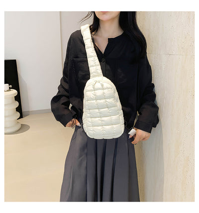 Bolsa Crossbody Acolchada Diamante para Mujer - Diseño Plisado Cloud - Image 23