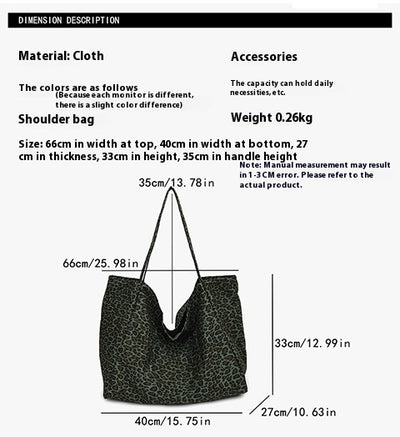 Bolso Retro de Hombro Estampado Leopardo con Textura Casual - Image 9