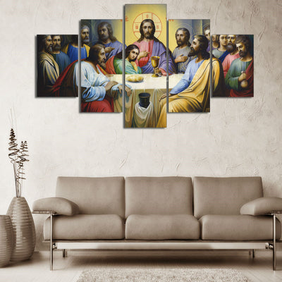 Cuadros Abstractos de Jesús con Caracteres Chinos para Comedor - Image 5