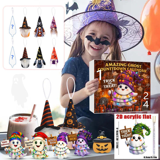 Adorno Navideño Muñeca Fantasma Calabaza en Caja Sorpresa - Image 40