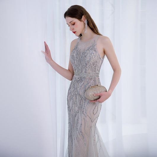 Vestido de Noche Elegante Silueta Sirena para Eventos Exclusivos - Image 3