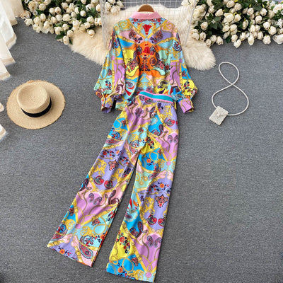 Conjunto Retro Elegante: Camisa Suelta y Pantalón de Temperamento Francés - Image 17