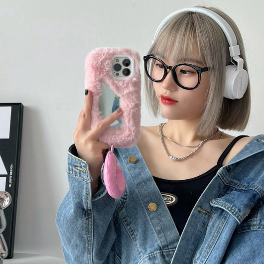 Funda Espejo de Maquillaje Esponjosa para Teléfono - Image 17