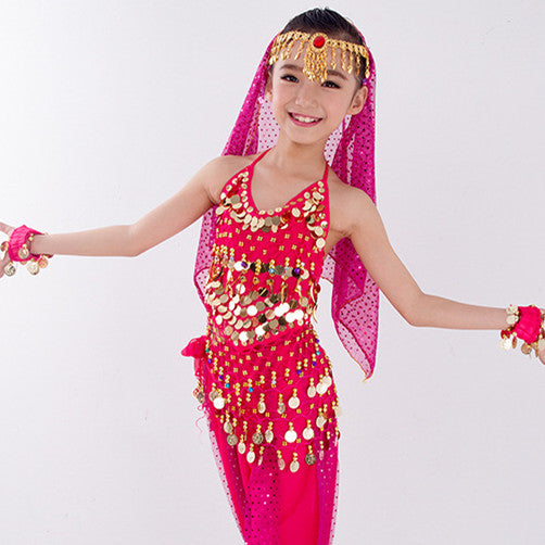 Traje de Danza India Xinjiang para Niñas - Disfraz de Danza del Vientre Infantil - Image 17