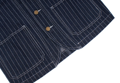 Chaqueta de Mezclilla con Rayas Verticales en Colores Primarios - Image 12