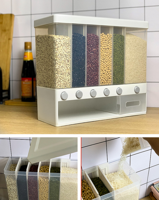 Contenedor de Arroz Montable en Pared con Diseño Moderno - Image 13