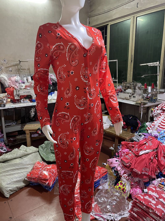 Jumpsuit Casual para Mujer con Estampado y Mangas Largas - Image 22