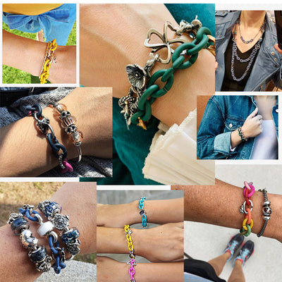Pulsera de Plata 925 con Estrella Negra y Cuentas - Diseño DIY para Niñas - Image 4