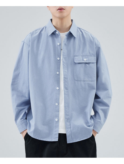 Camisa Suelta de Algodón Premium para Hombre - Image 15