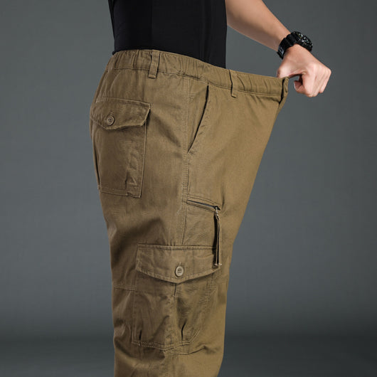 Pantalones Casuales Relajados de Cintura Alta con Aislamiento Térmico para Hombre - Image 3