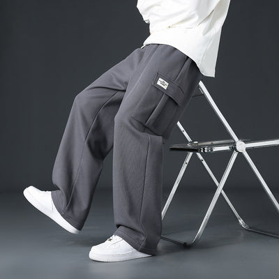 Pantalones Casuales Hombre Corte Amplio y Drapeado - Image 11