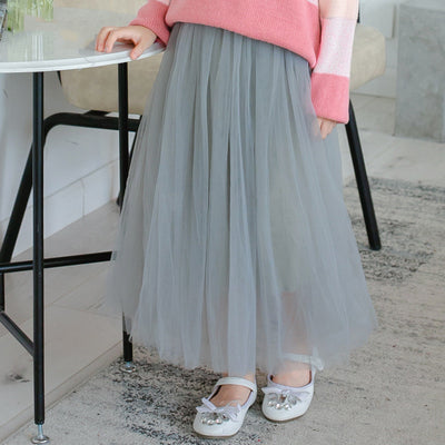 Falda Larga Cintura Alta Colores Lisos para Otoño e Invierno - Image 5