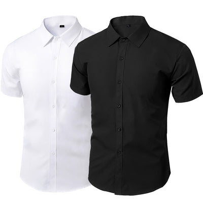 Camisa Casual Blanca para Hombre - Diseño Liso Versátil - Image 3