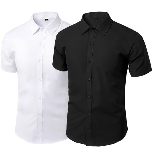 Camisa Casual Blanca para Hombre - Diseño Liso Versátil - Image 3