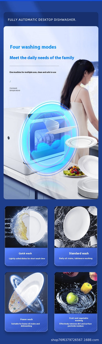 Lavavajillas Automático Inteligente con Desinfección, Secado y Tanque de Agua - Image 18